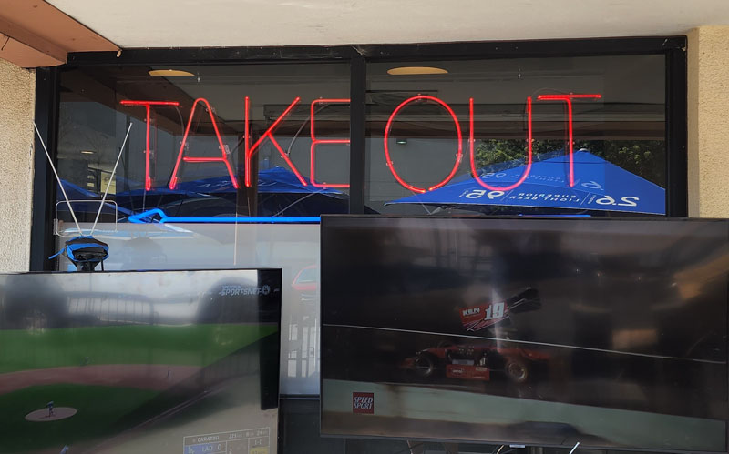 Take Out Sign